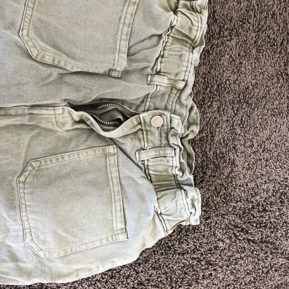 Bohme Kennedy Paperbag denim pants in olive - Picture 6 of 8